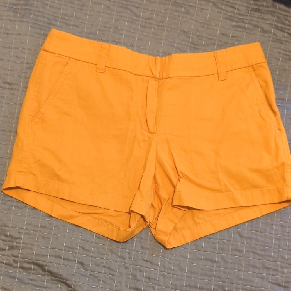 J. Crew Orange Bermuda Shorts Tailored Summer Essential